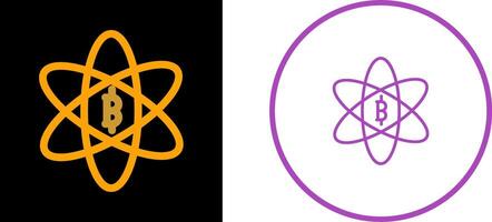 Bitcoin Science Vector Icon