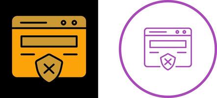 Unprotected Website Vector Icon