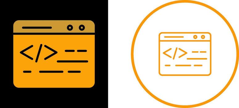 Web Coding Vector Icon