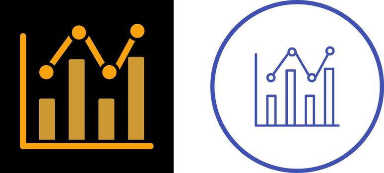 web analítica vector icono