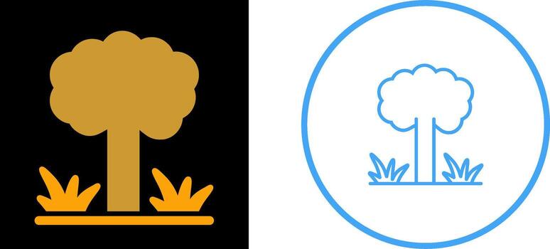 icono de vector de árbol