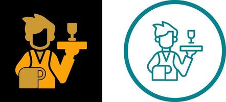 Waiter Vector Icon