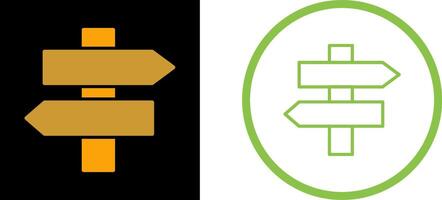 Signpost Vector Icon