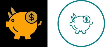 Piggy Saving Vector Icon