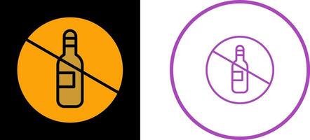 No Drinking Vector Icon