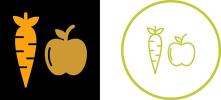 icono de vector de frutas y verduras