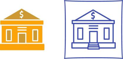 Bank Building Vector Icon