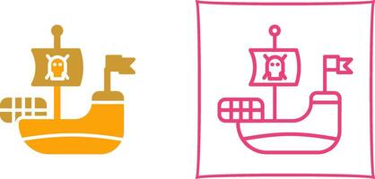 Pirate Ship Vector Icon