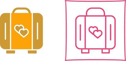 Lover Suitcase Vector Icon