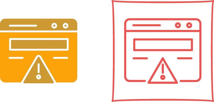 Web Error Vector Icon