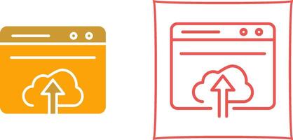 Upload Web Vector Icon