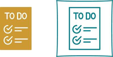 Today to Done CheckList Vector Icon