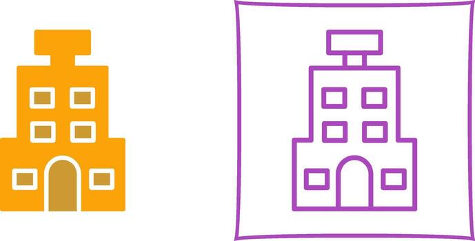 icono de vector de albergue