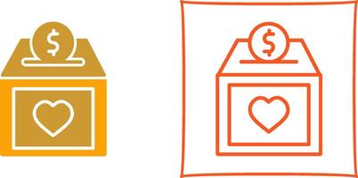 Charity Box Vector Icon