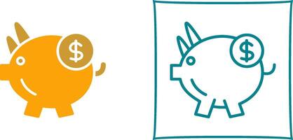 Piggy Saving Vector Icon