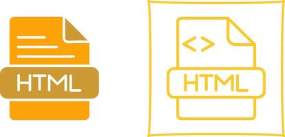 icono de vector html