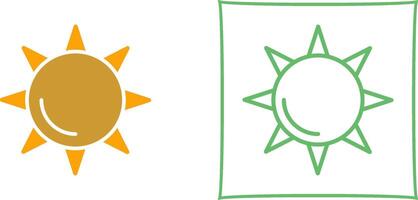 icono de vector de sol