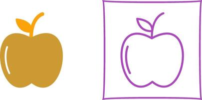 icono de vector de manzanas