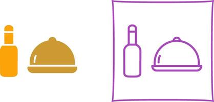 Food and Beer Vector Icon