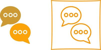 Chat Conversation Vector Icon