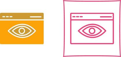 Web Visibility Vector Icon