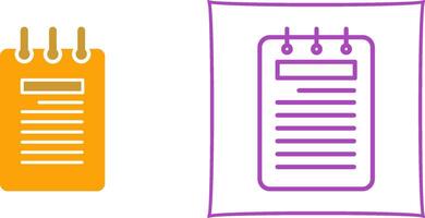 Notepad Vector Icon