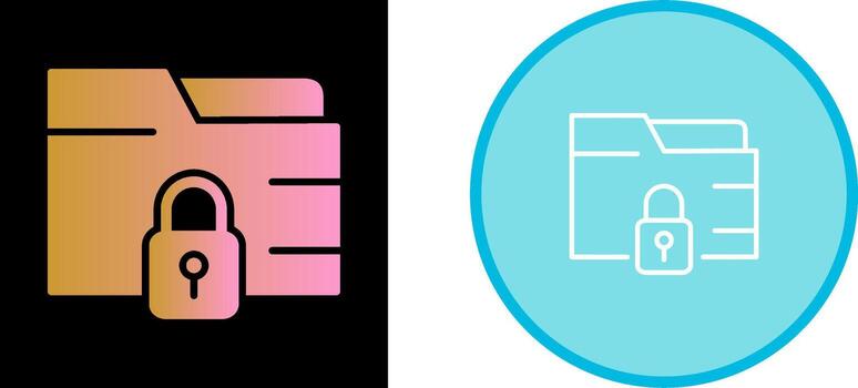 Secure Folder Vector Icon