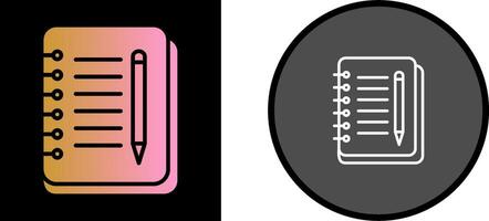 Notebook And Pen Vector Icon