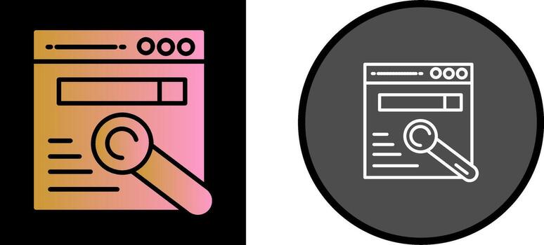 icono de vector de navegador