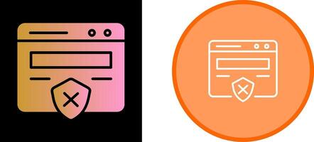 Unprotected Website Vector Icon