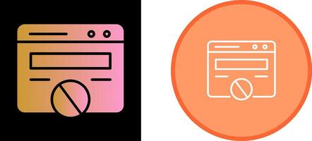 Block Website Vector Icon