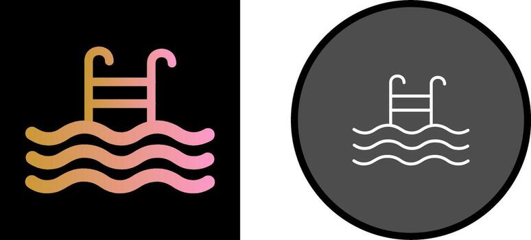 icono de vector de piscina