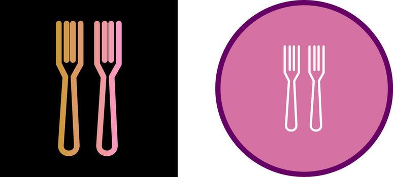 tenedor vector icono