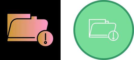 Vulnerable Folder Vector Icon