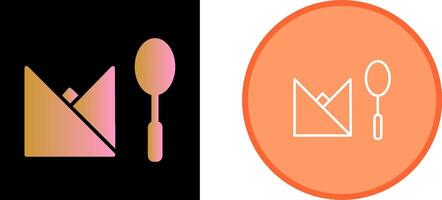 Spoon and Napkin Vector Icon