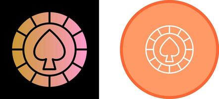 Spade Chip Vector Icon