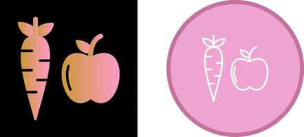 Fruits And Vegetables Vector Icon