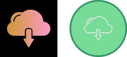 Cloud Download Vector Icon