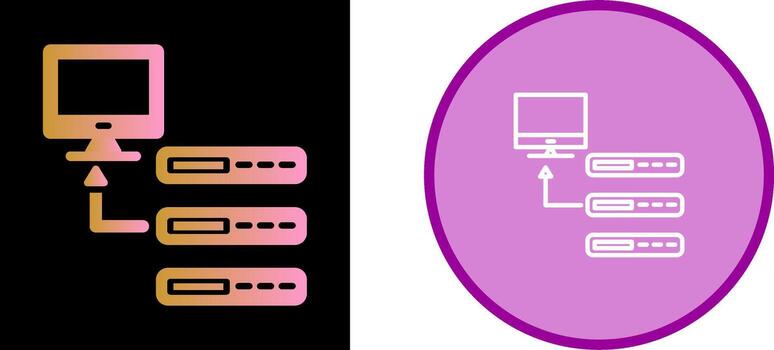 icono de vector de base de datos
