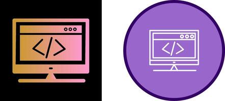 HTML Coding Vector Icon