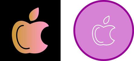 manzana logo vector icono