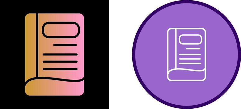 Notebook Vector Icon