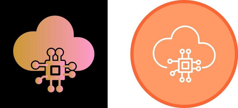 Cloud Computing Vector Icon
