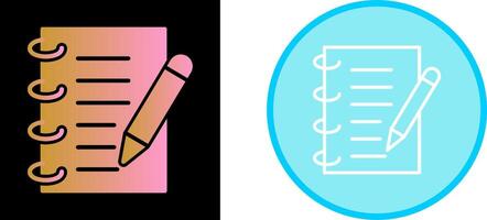 Spring Notebook Vector Icon