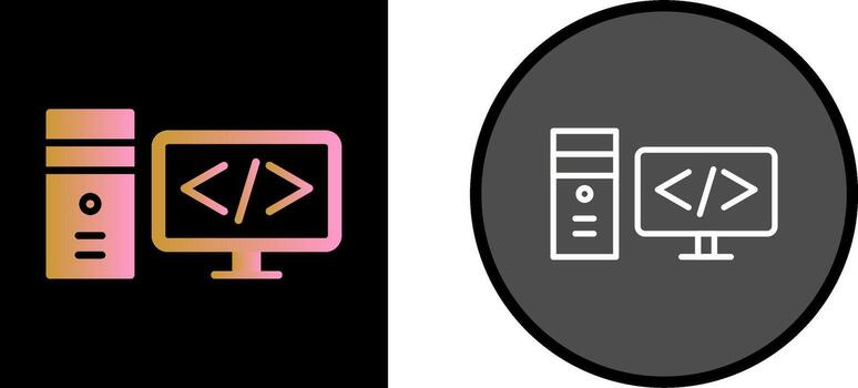 icono de vector de codificación