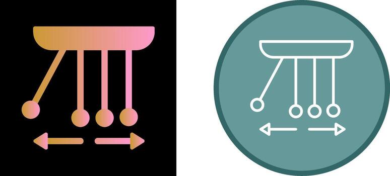 icono de vector de péndulo