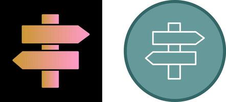 Signpost Vector Icon