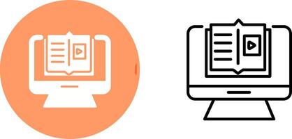 E Learning Vector Icon