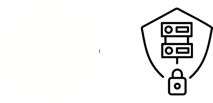 Secure Server Vector Icon