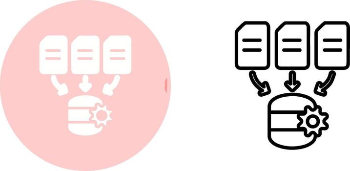 Data Processing Vector Icon